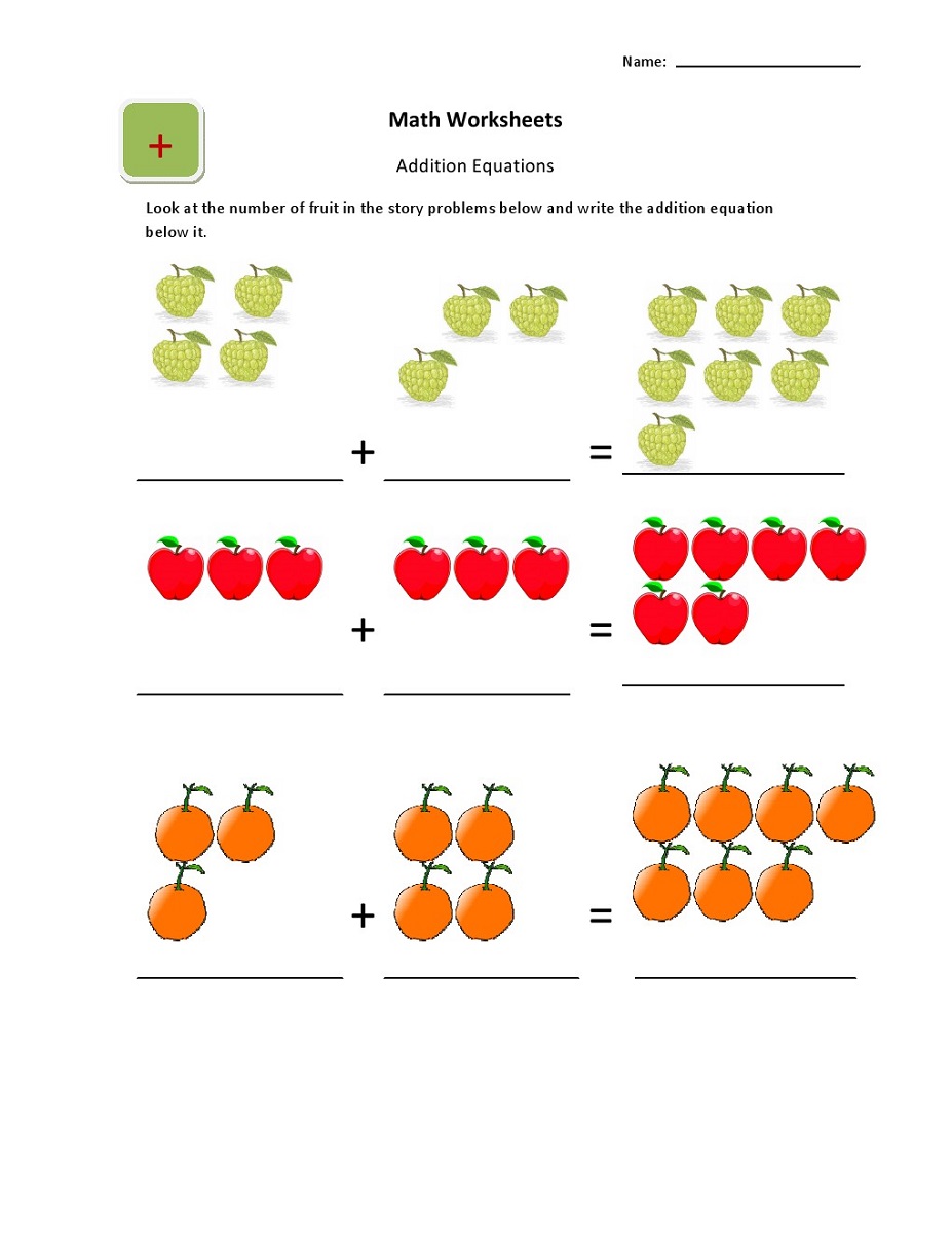 Math Sums for Kids Printable | Activity Shelter