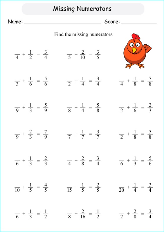 primary 4 maths worksheets missing