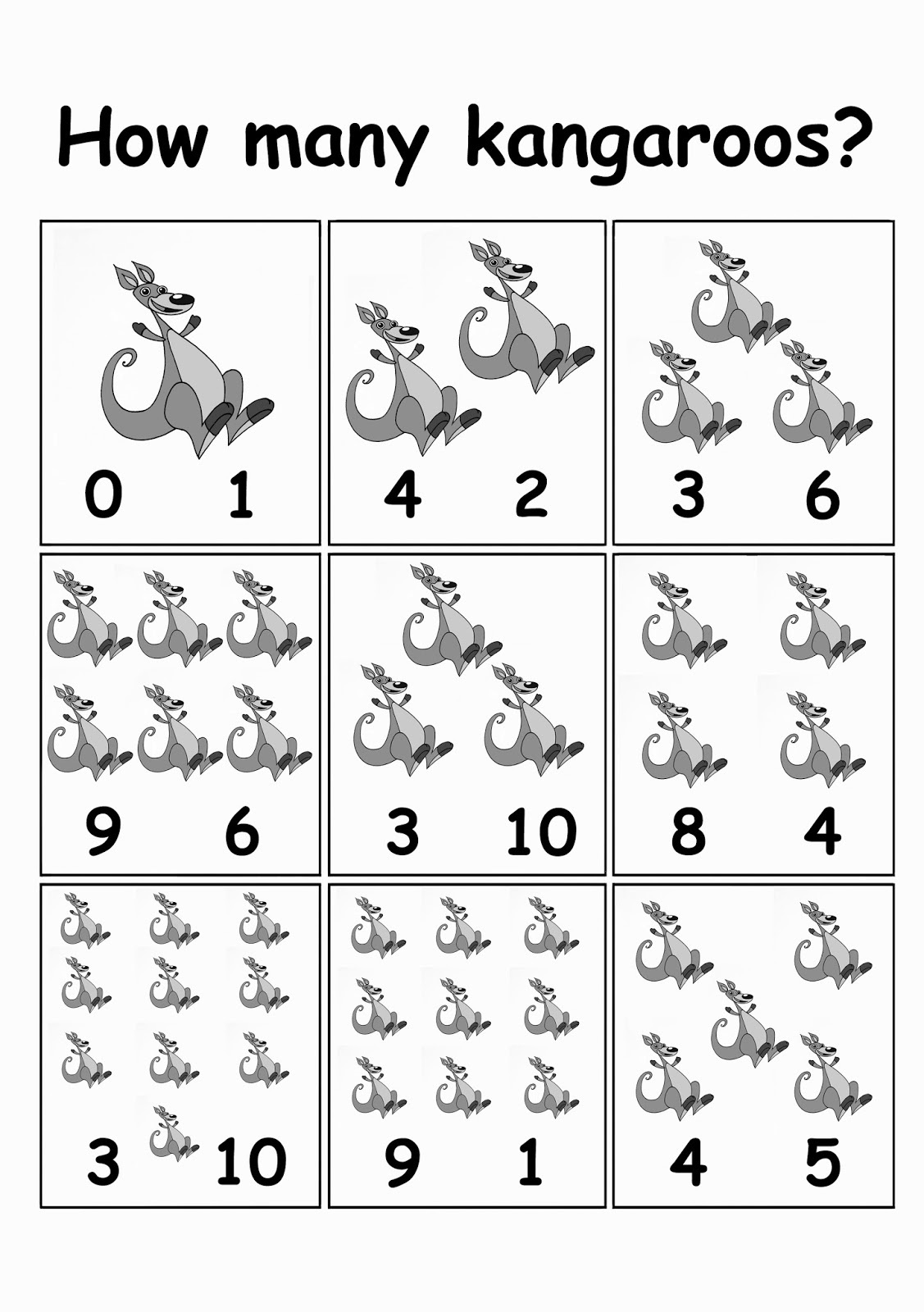 children's activity sheets to print counting