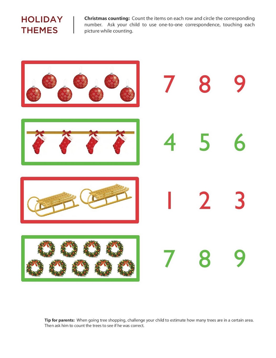 free numeracy worksheets kindergarten