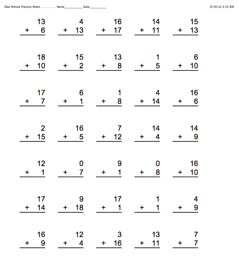 maths online worksheets printable