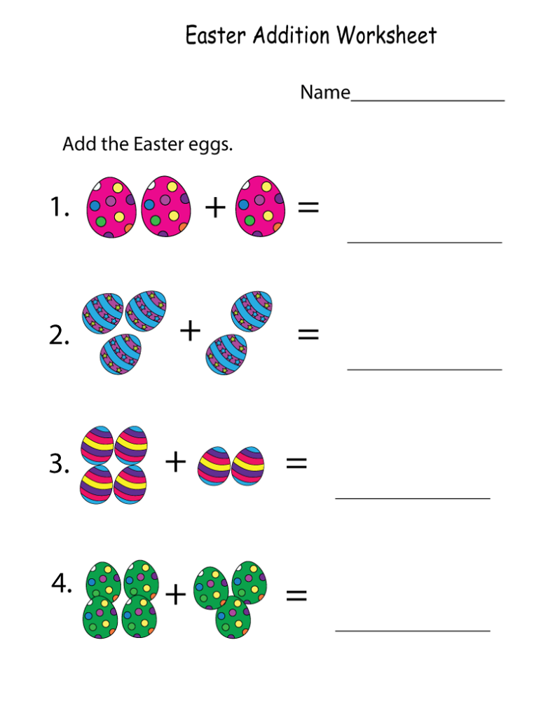 online worksheets for kindergarten addition