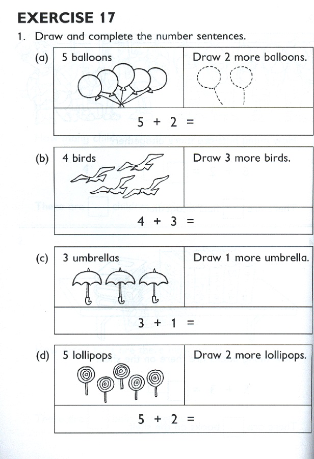 Free Printable Kindergarten Story Math Problems Picture Kindergarten 