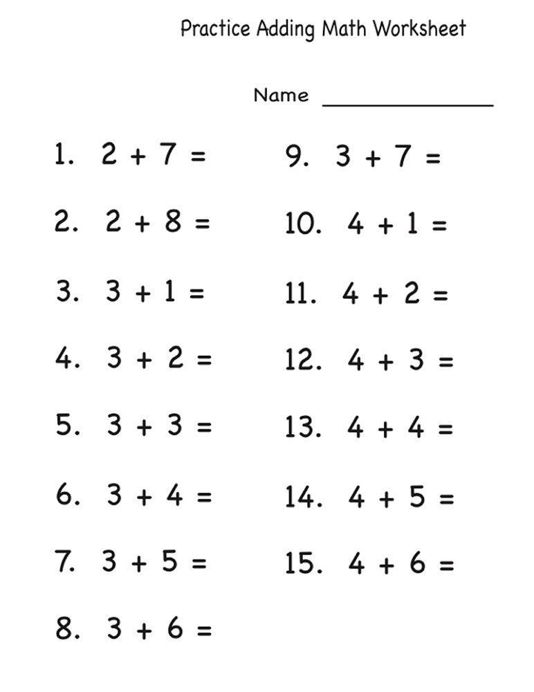 Free Printable Maths Worksheets Foundation Stage