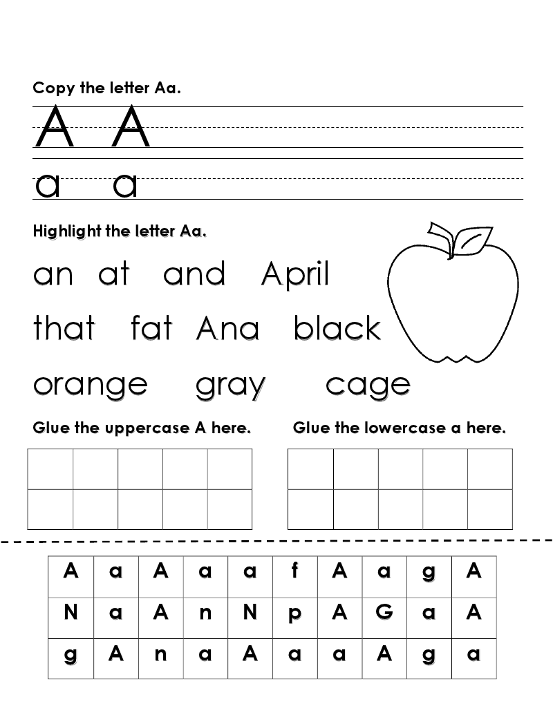 alphabet practice worksheets for kids