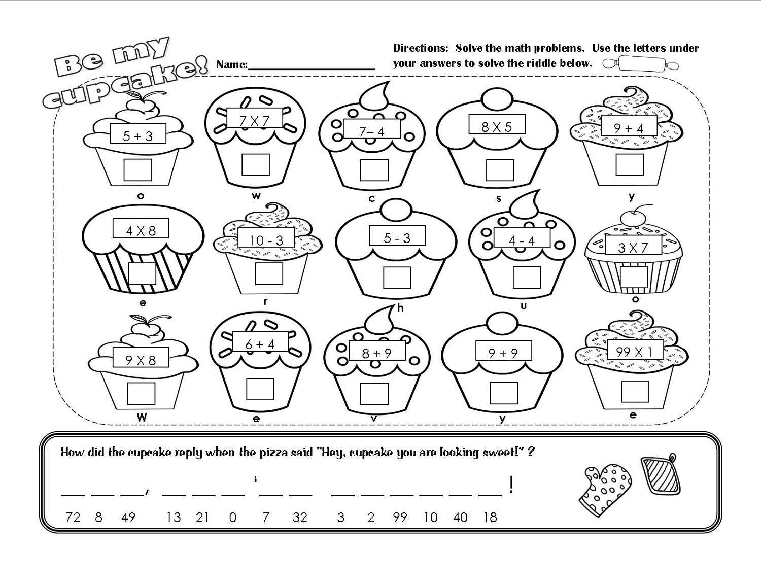 Free Fun Math Worksheets | Activity Shelter