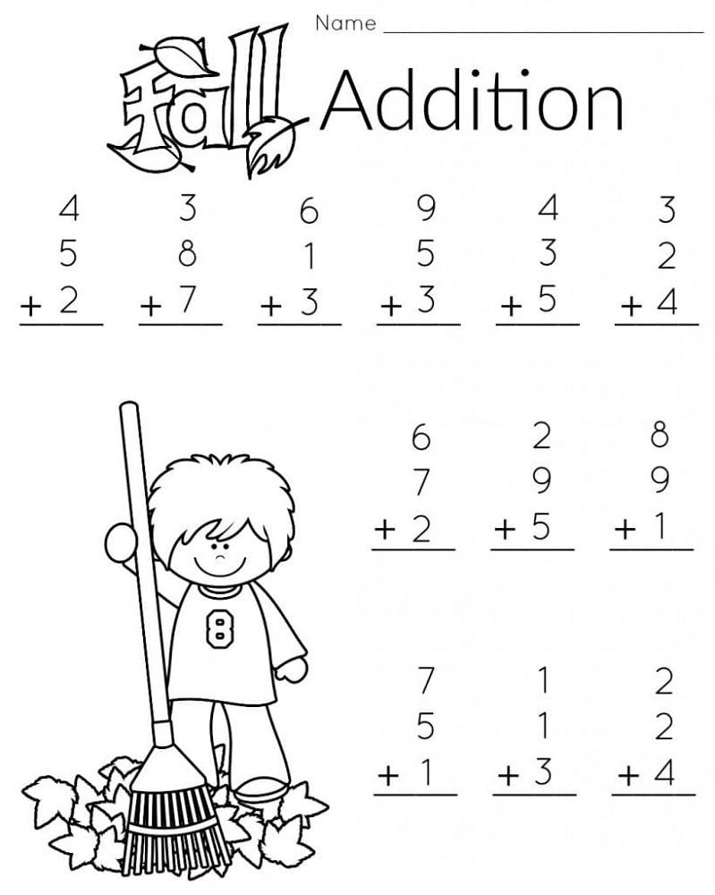 free math printouts preschool