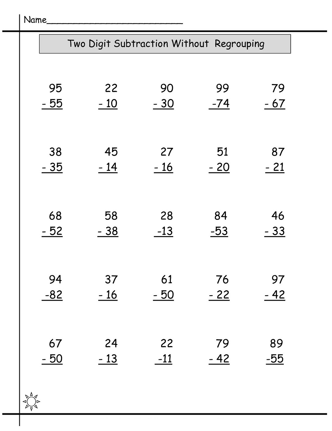 free maths resources two digits