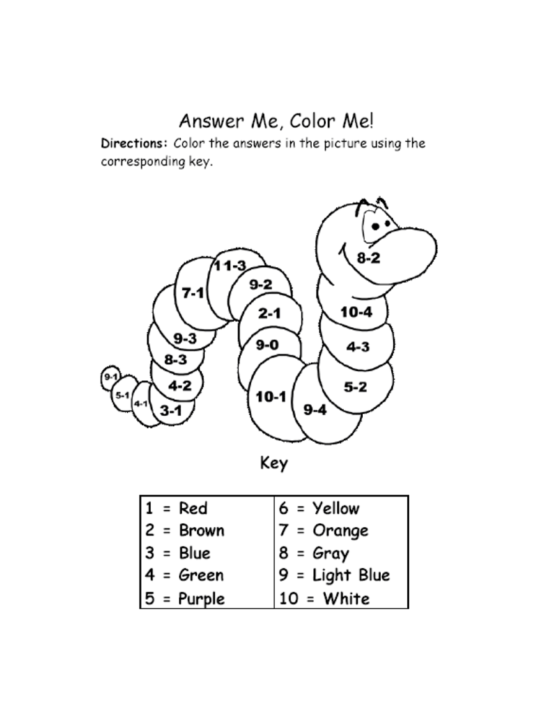 math is fun worksheet coloring