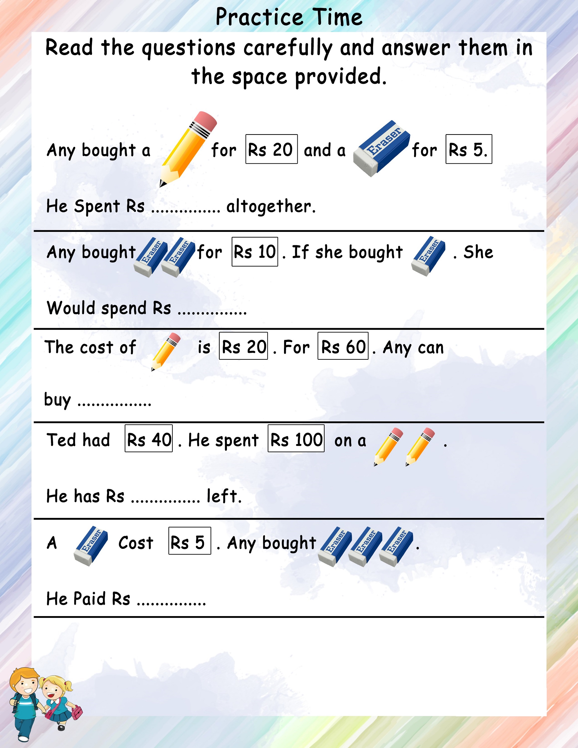 printable homeschool worksheets count