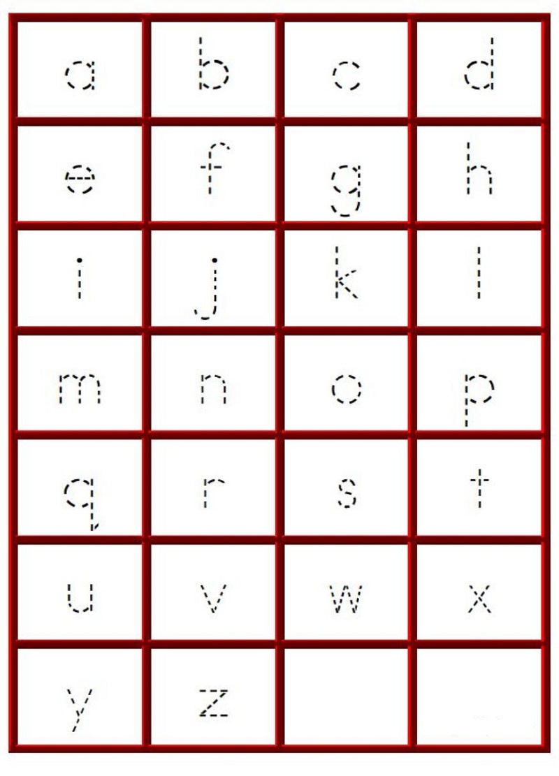 Traceable Alphabet Worksheets A-Z | Activity Shelter