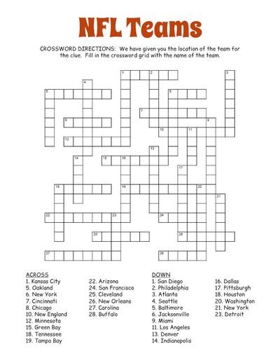 Basketball Crossword Puzzles Printable