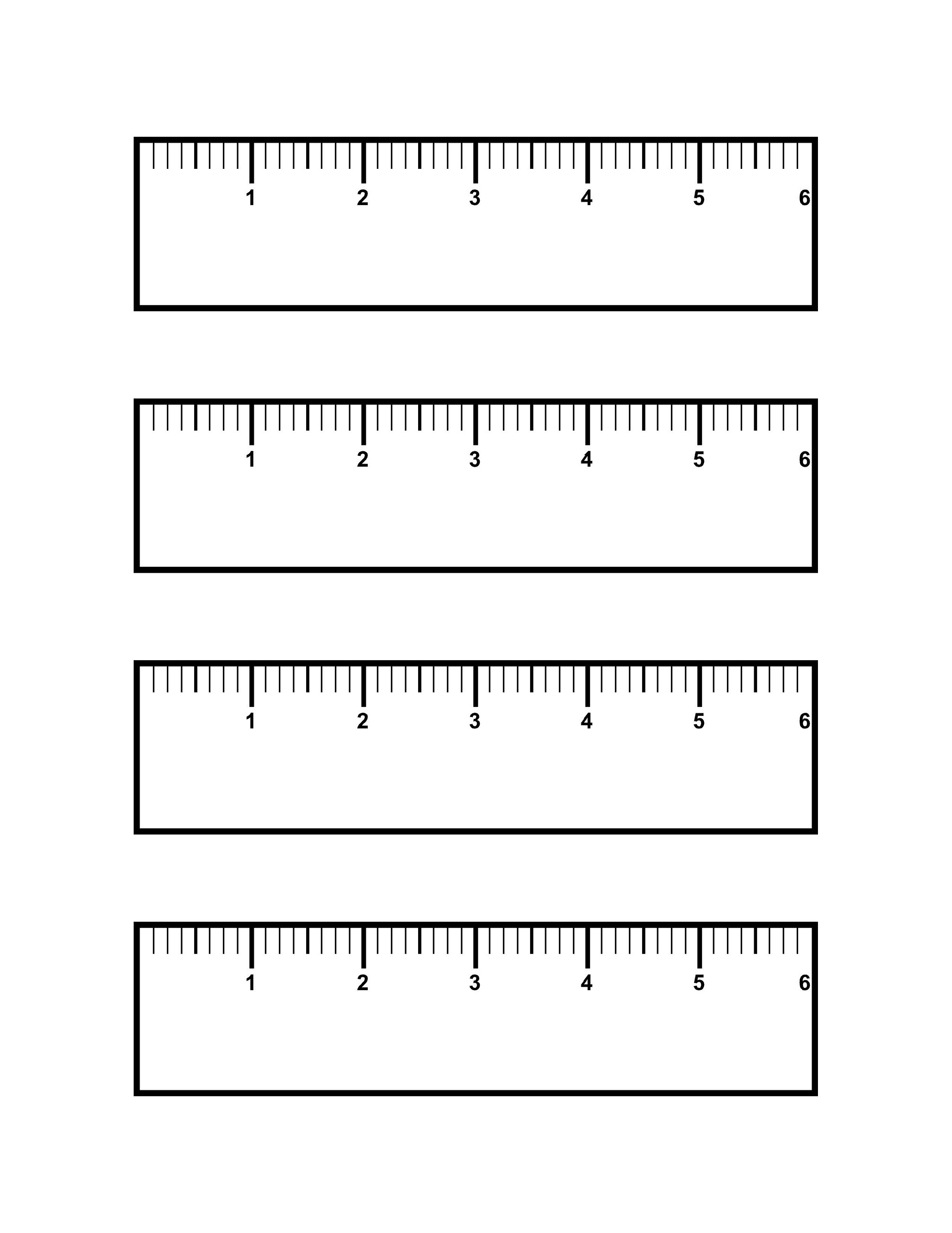 Printable Inch Rulers - Printable Blank World