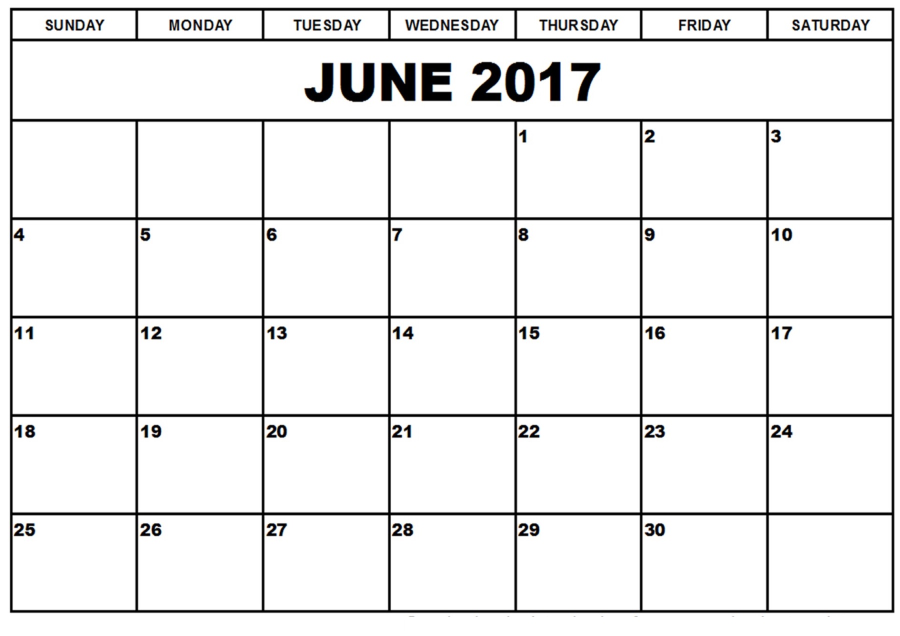 Printable Calendar June