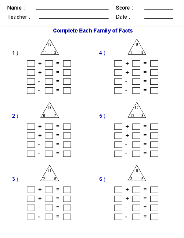 Family of Facts Addition