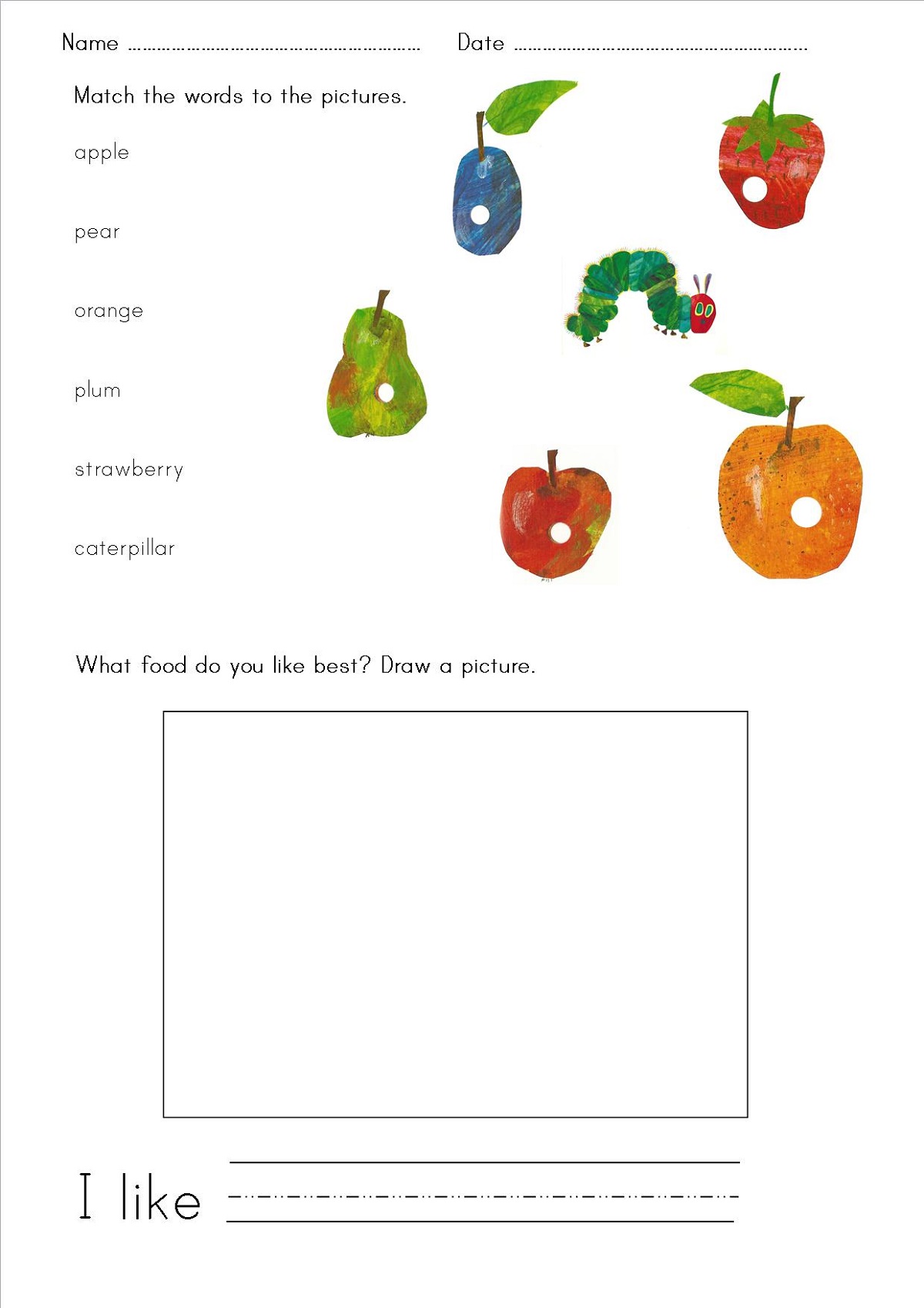 Free Printable Resources Fruit