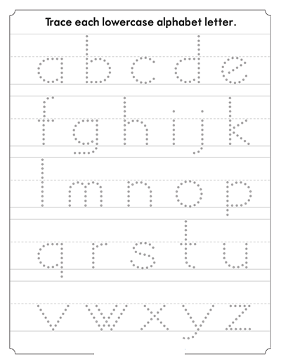 Head Start Worksheets Traceable