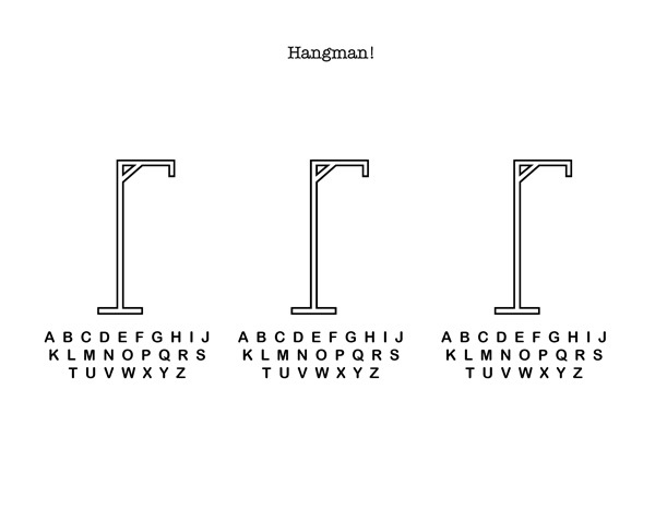 Pencil and Paper Games for Kids Hangman