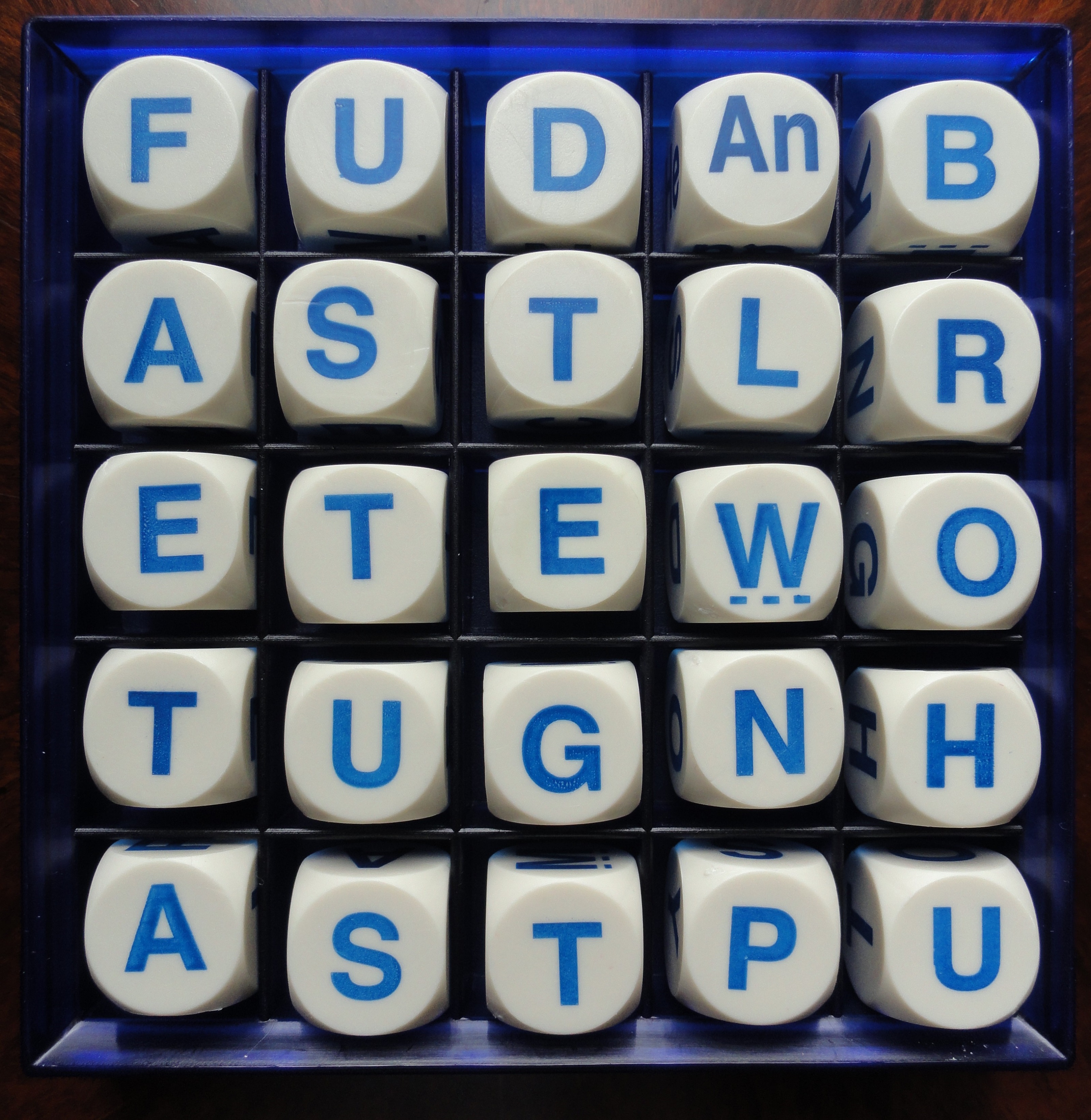 The Game Boggle Blue