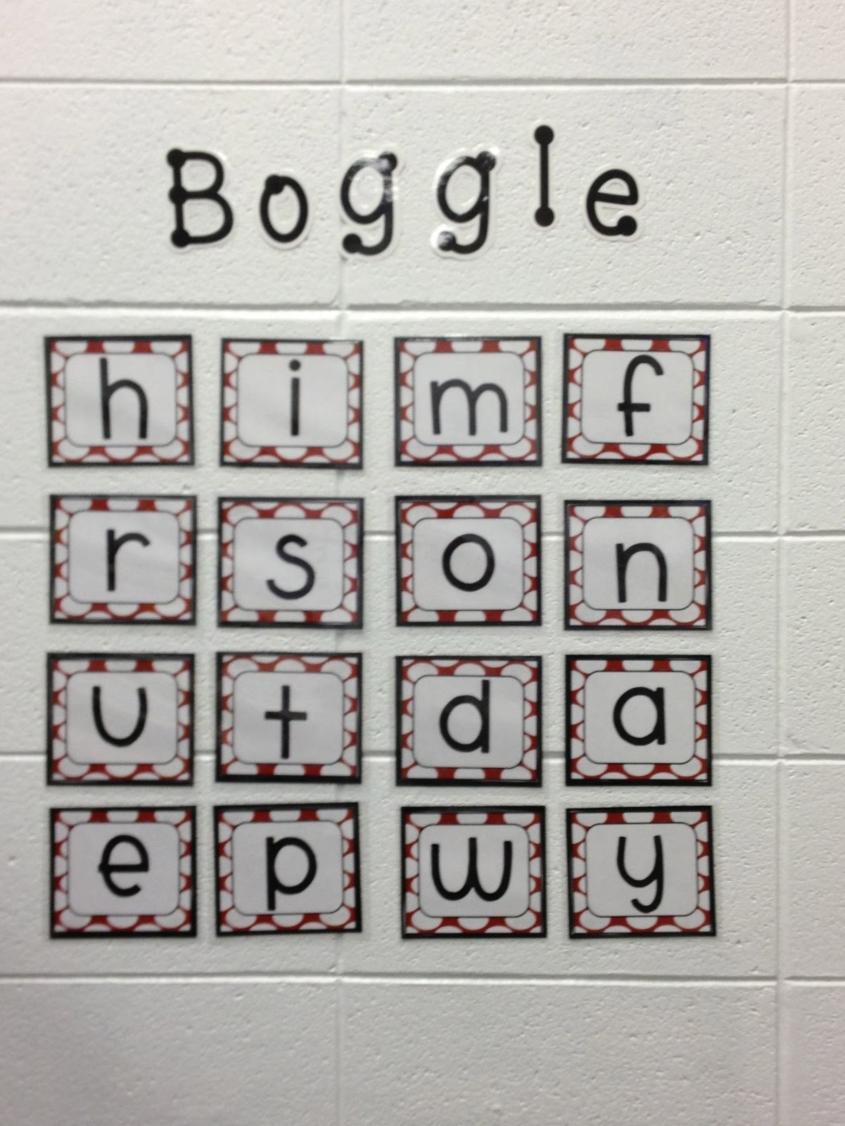 The Game Boggle White