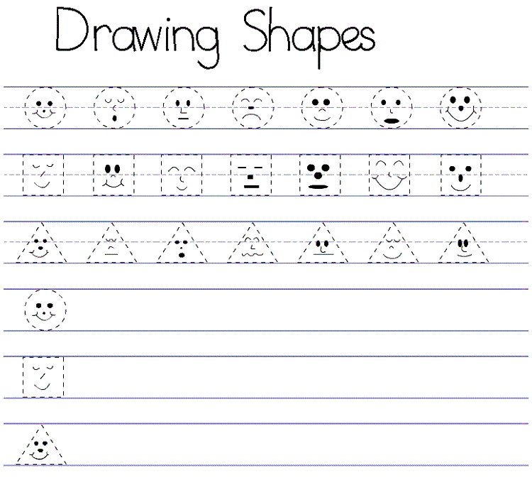 Kindergarten Tutoring Worksheets Drawing
