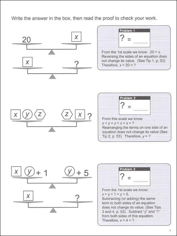 Pan Balance Worksheets Box