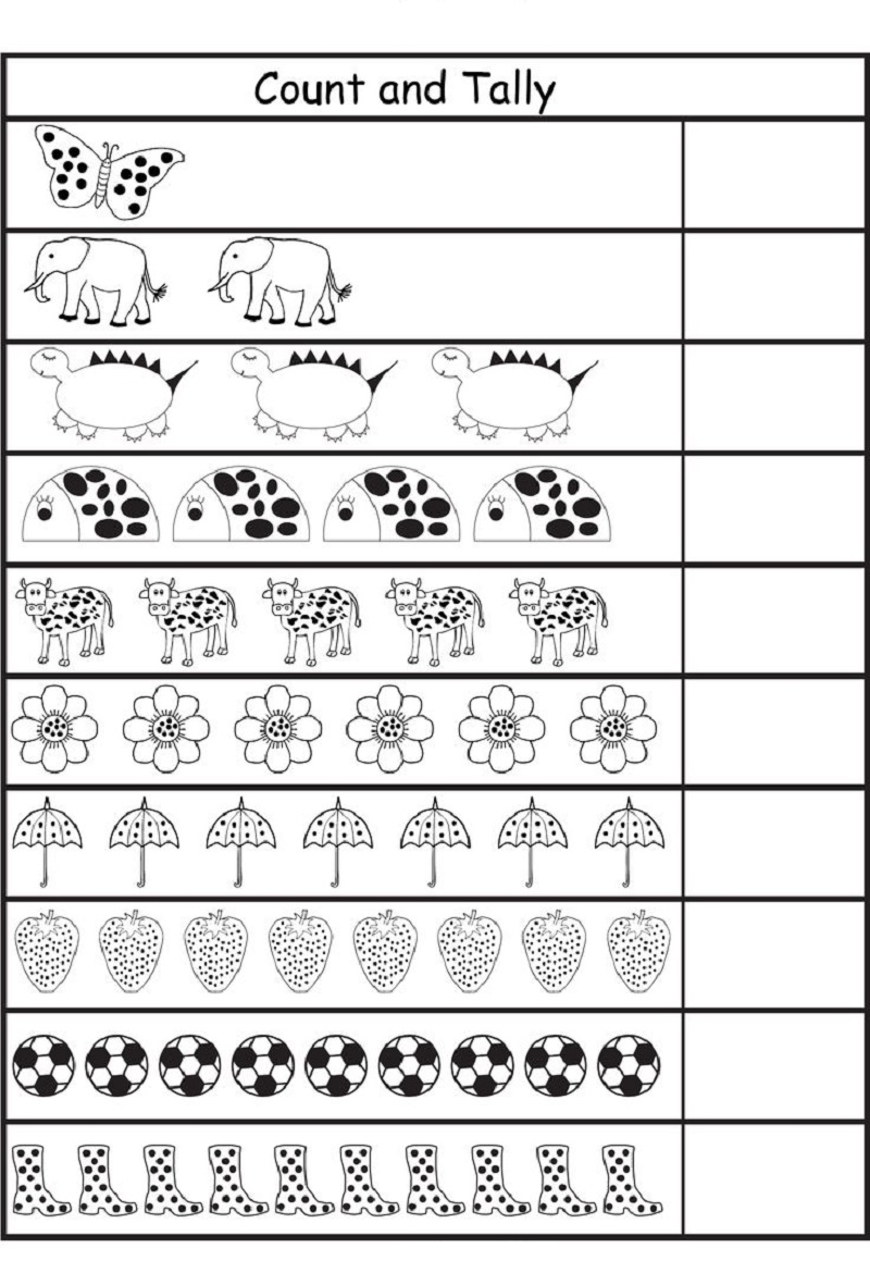 Tally Marks First Grade Counting