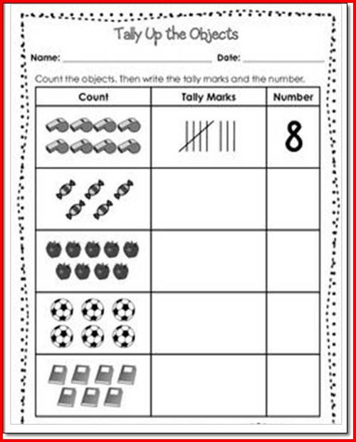 Tally Marks Worksheet Object