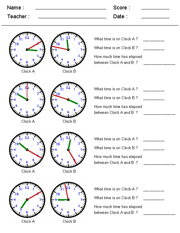 problem solving elapsed time worksheets