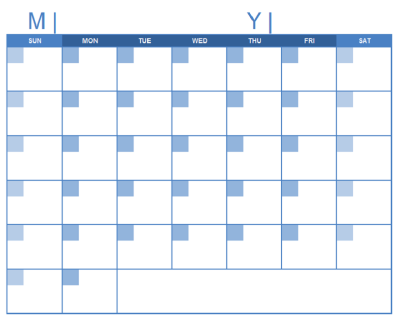 10 Best Printable Blank Monthly Calendar Template Printablee Com - Vrogue