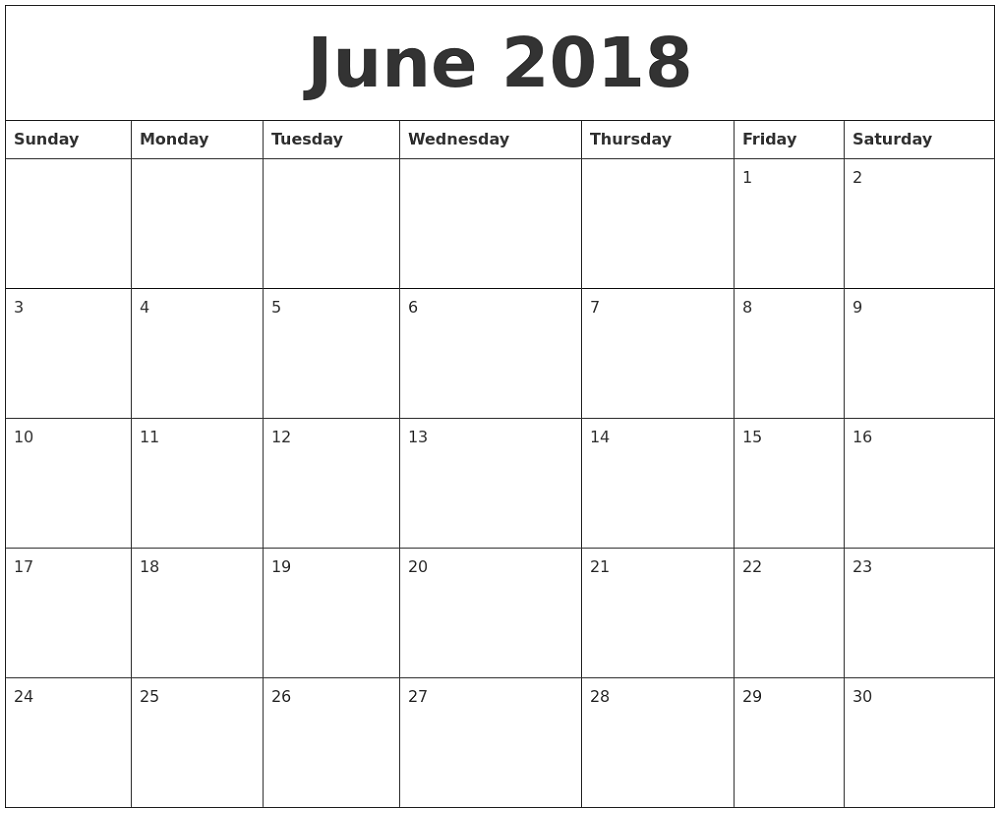 Printable Calendar Pages Weekday