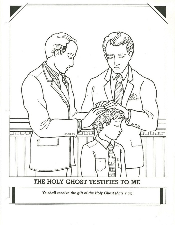 holy ghost coloring page easy