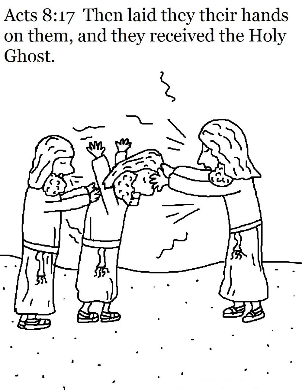 holy ghost coloring page fun