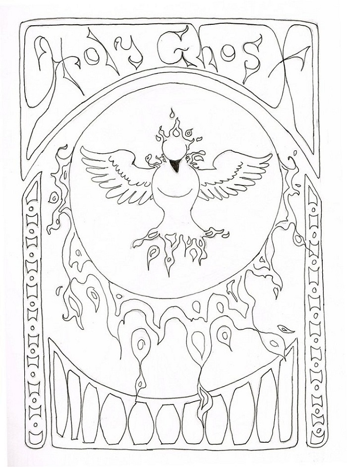 Holy Ghost Coloring Page Printable | Activity Shelter