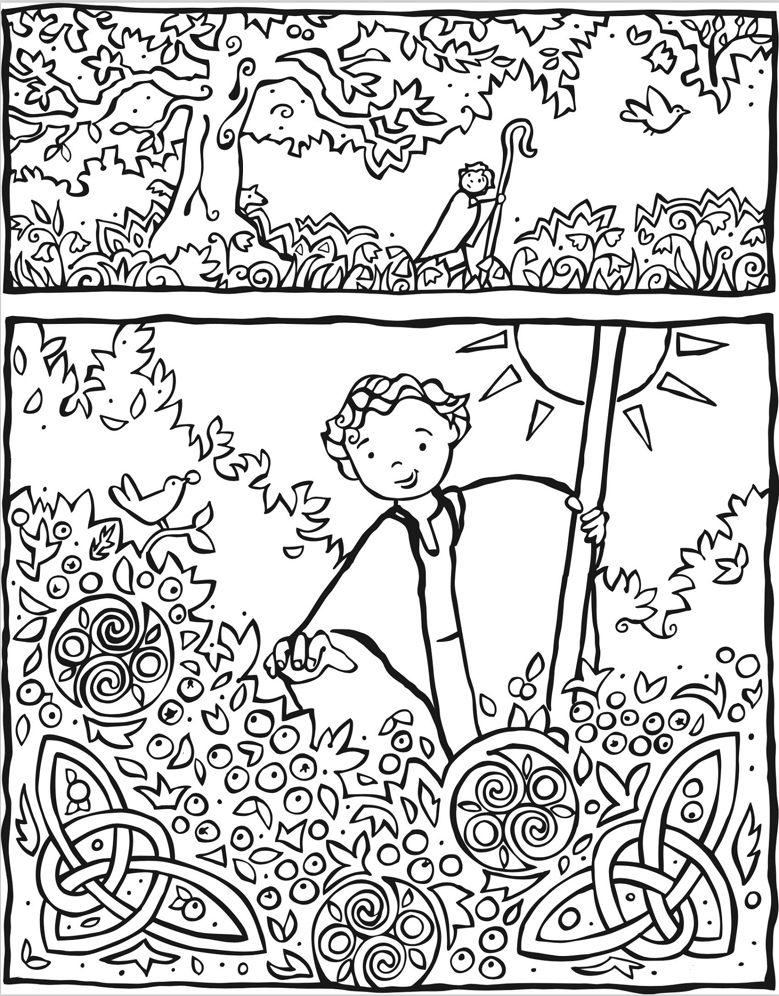 holy ghost coloring page template