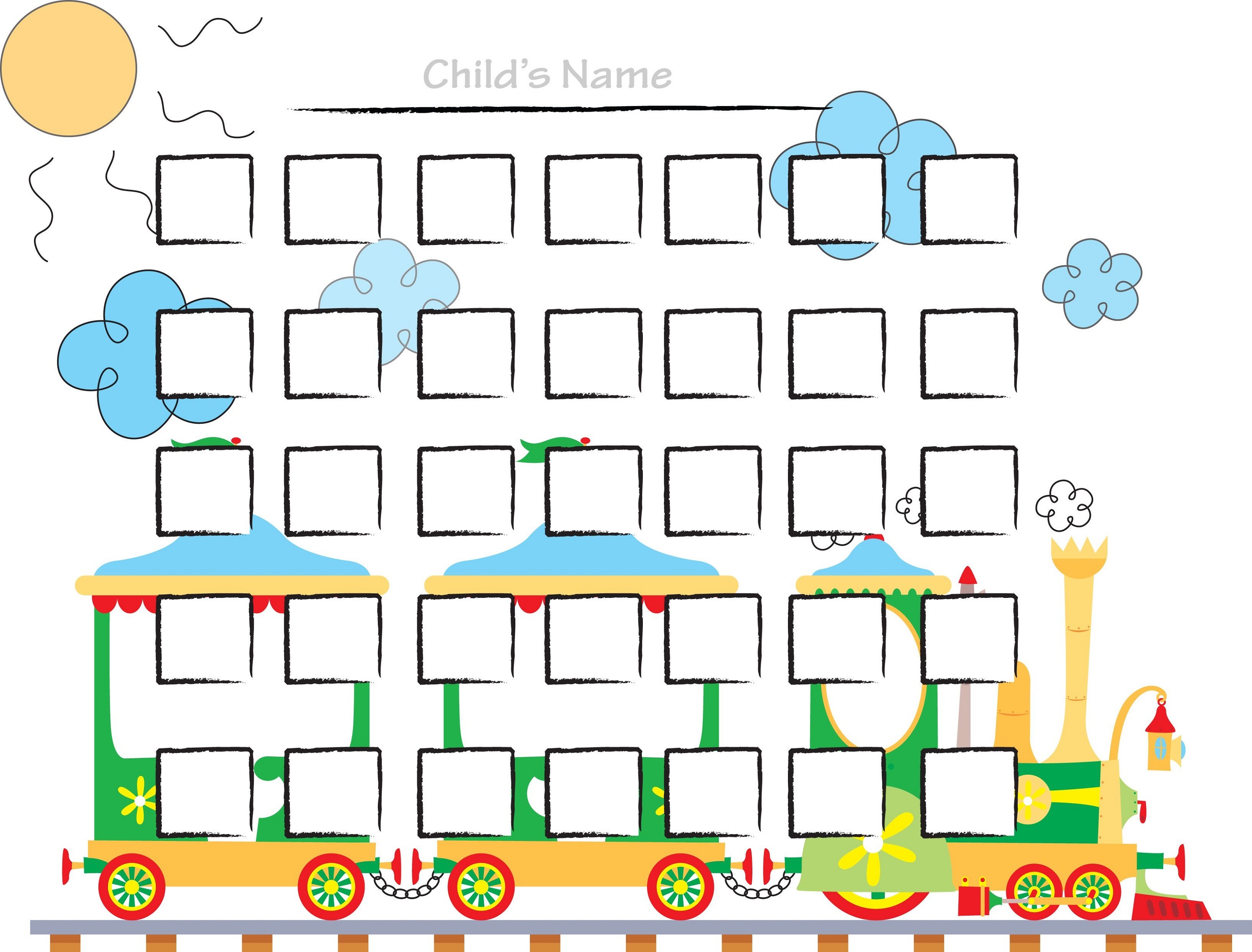 Printable Potty Charts For Toddlers