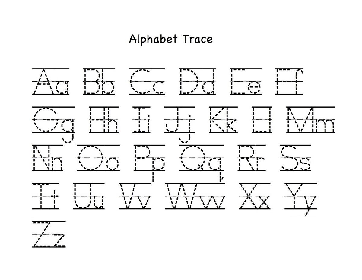 alphabet letter tracing printables fun