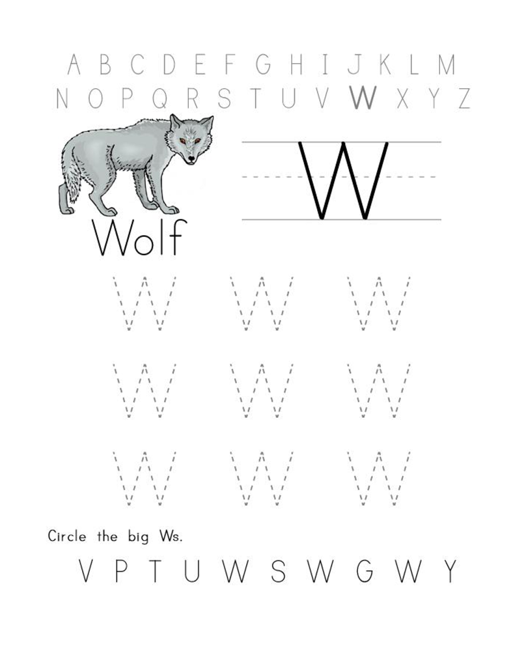 alphabet letter tracing printables worksheet