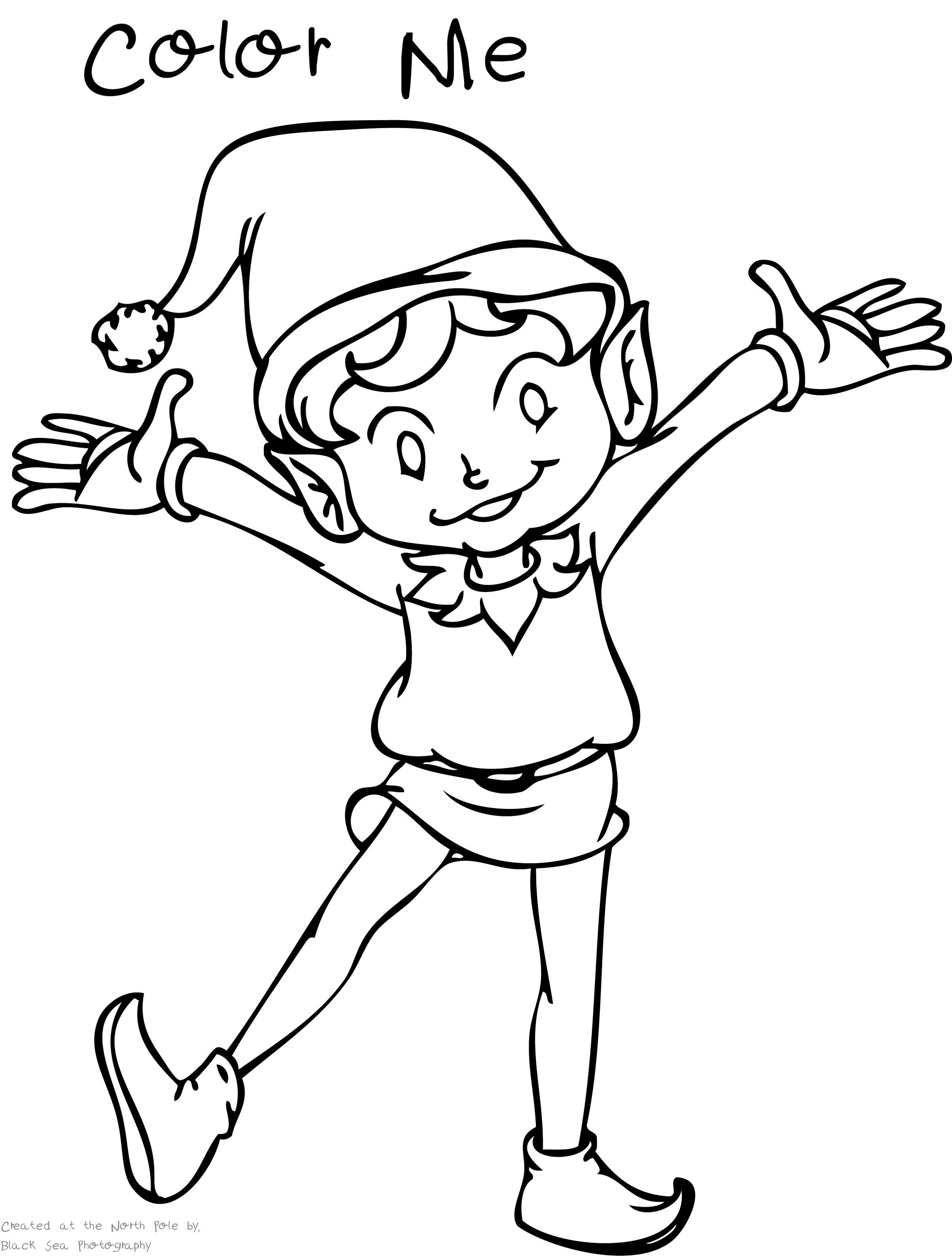 Elf on the Shelf Coloring Sheets | Activity Shelter