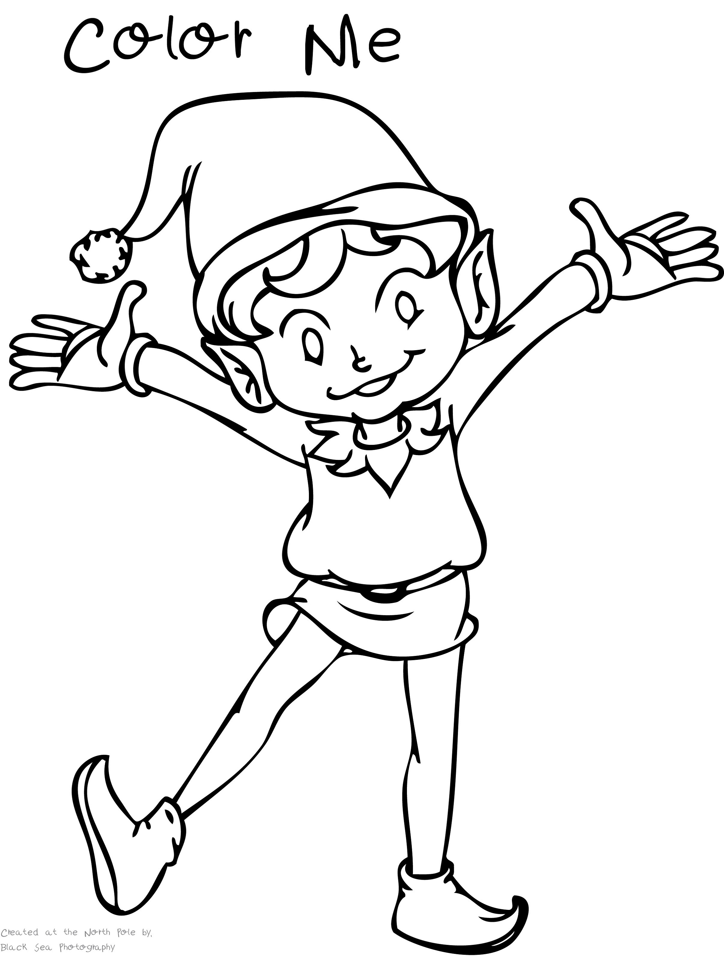 Download Elf on the Shelf Coloring Sheets | Activity Shelter