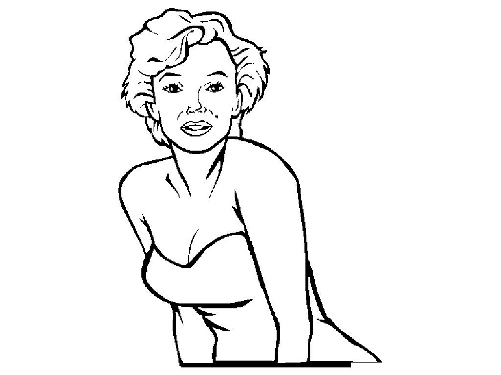 marilyn monroe coloring pages free