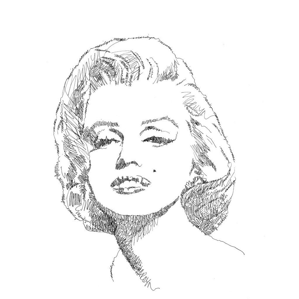 marilyn monroe coloring pages outline