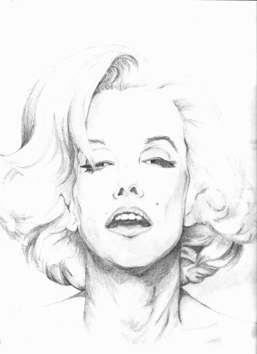 26+ Marilyn Monroe Coloring Page - GianmauroDione