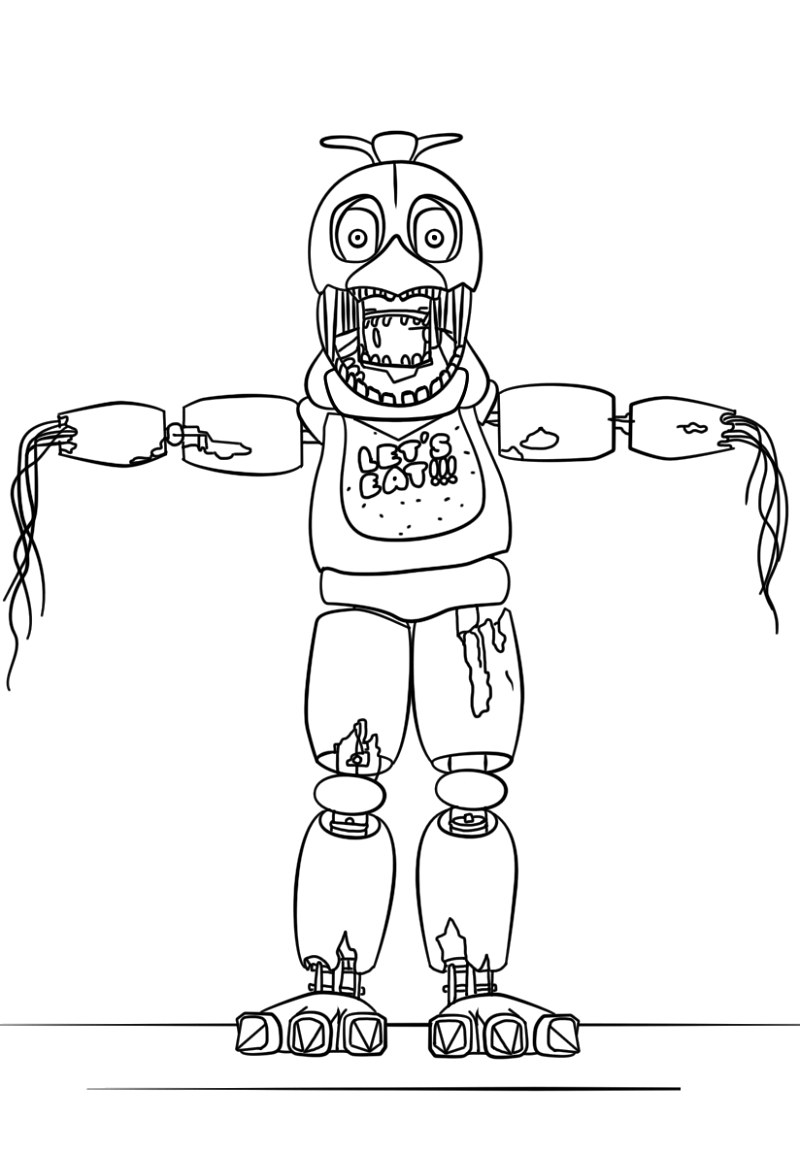 Five Nights at Freddy's Coloring Pages  Fnaf coloring pages, Coloring  pages, Detailed coloring pages