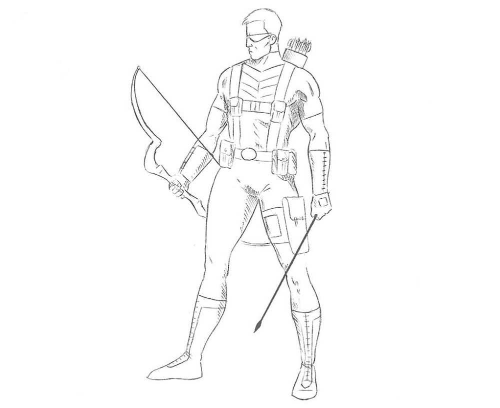 hawkeye coloring pages activity