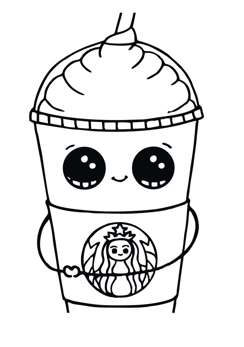 starbucks coloring page cup
