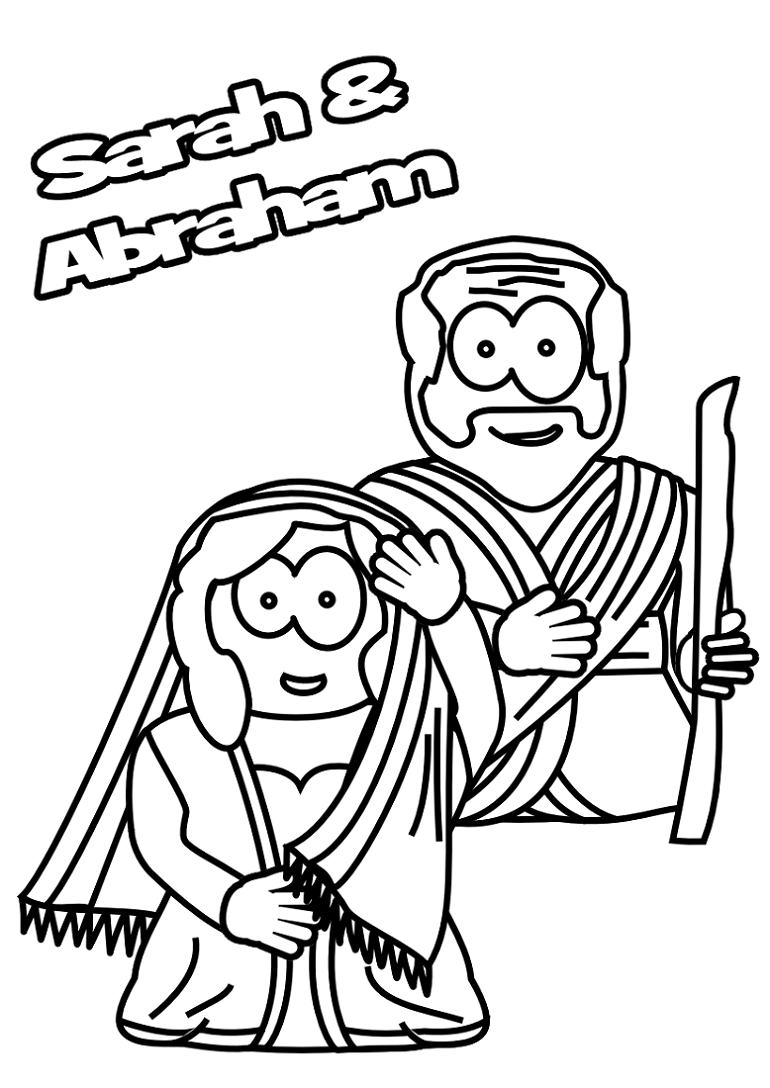 abraham and sarah coloring pages kids