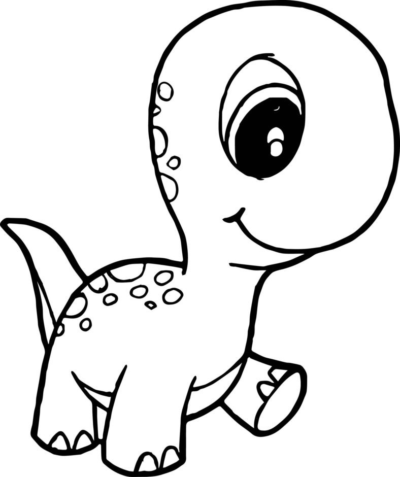 Baby Dinosaur Coloring Pages For Preschoolers Activity Shelter