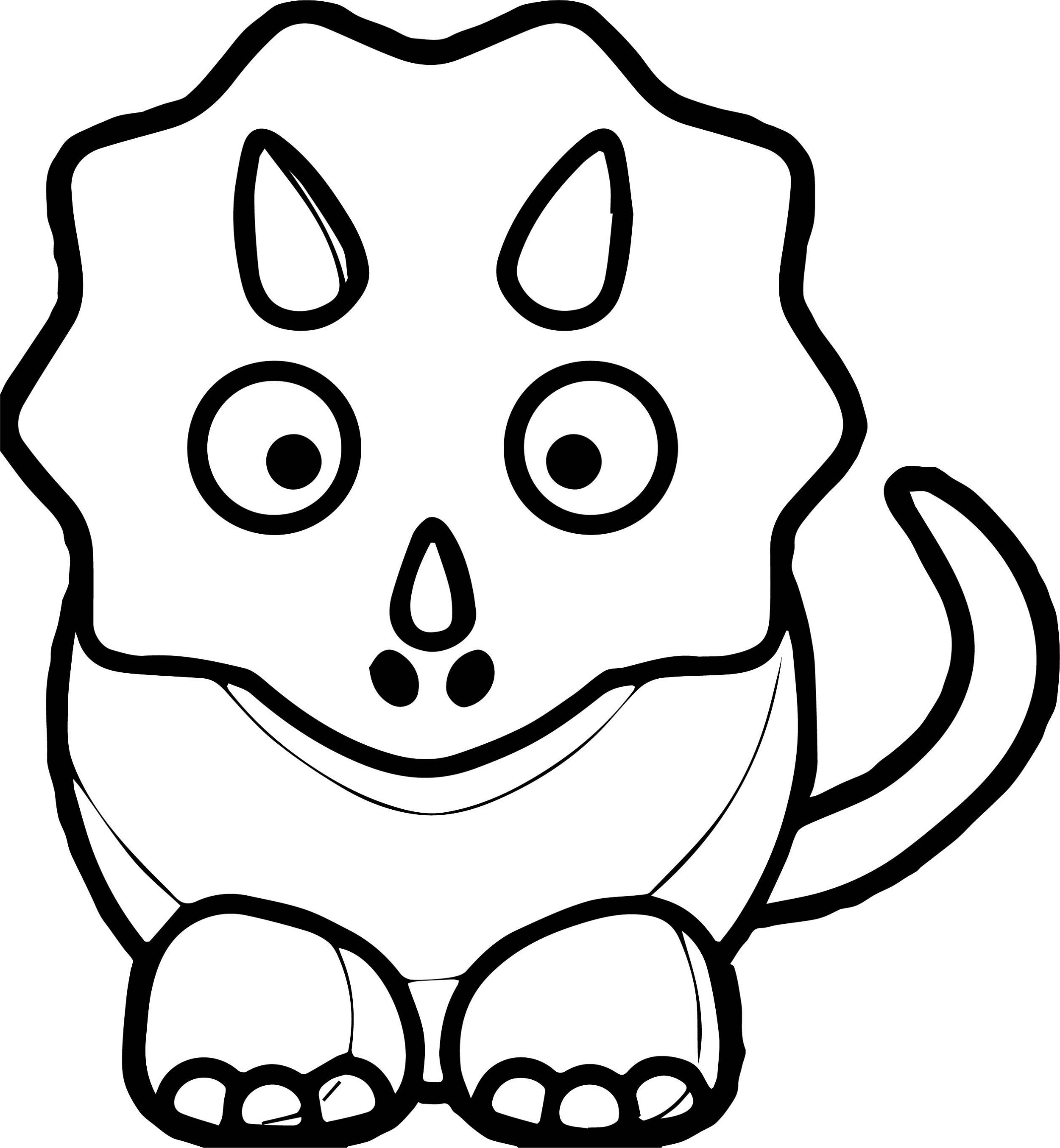 baby dinosaur coloring pages kids