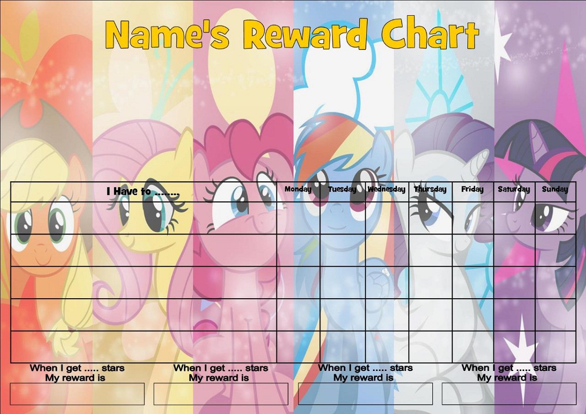 free printable reward charts cartoon